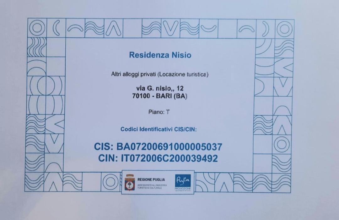 Vila Residenza Nisio Bari Exteriér fotografie